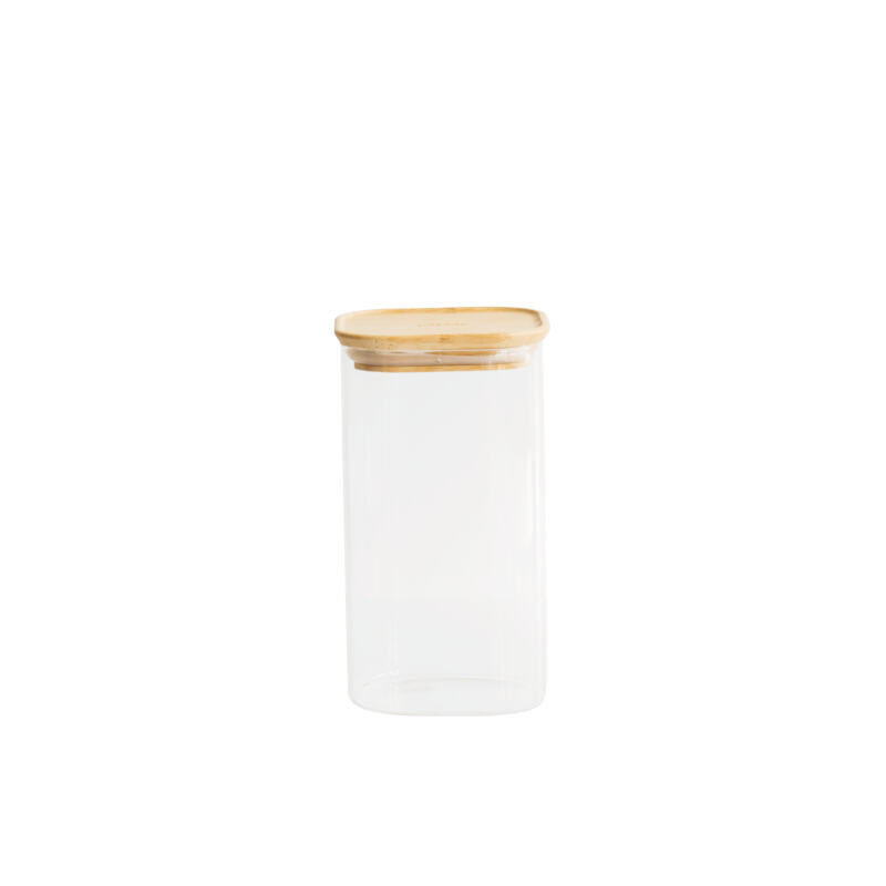 Pebbly - Plat en verre 2 compartiments avec couvercle - 1450 ml - Sebio