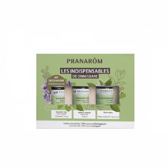Pranarôm - HE Kit "Les indispensables" BIO - 3 x 5 ml