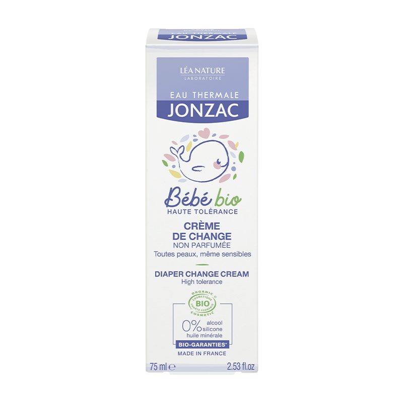 Jonzac - Crème de change - Bébé Bio - sans parfum - 75 ml - Sebio