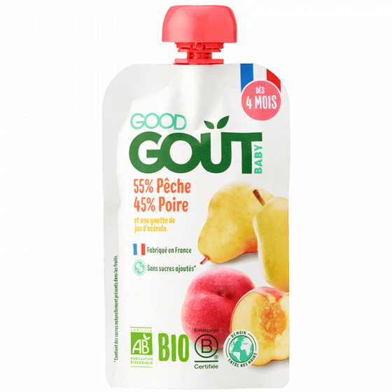 Pêche Poire 120g dès 4 mois 