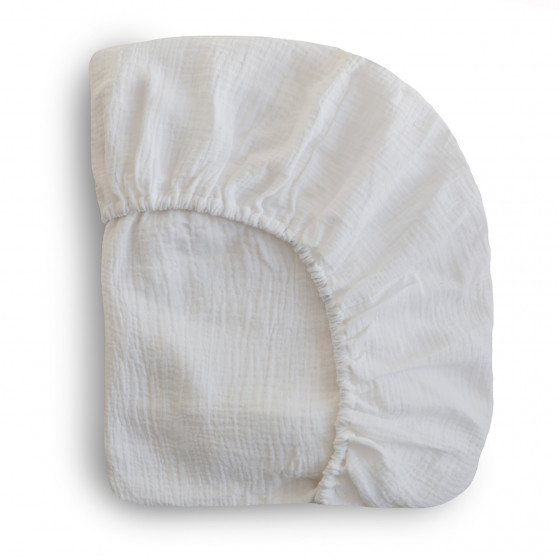 Drap-housse lit bébé en tétra - White Drap-housse lit bébé en tétra - White