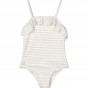 Mauricette zwempak - Y/D stripes Crisp white / Sandy