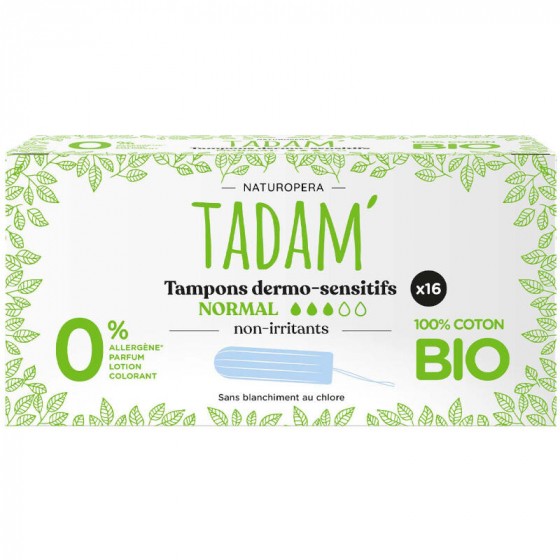 Tadam Biologische Tampons Normal X16 Tadam Biologische Tampons Normal X16