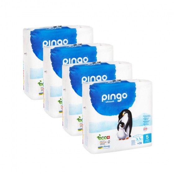4x Eco luiers - Junior 11-25kg - 144 stuks 4x Eco luiers - Junior 11-25kg - 144 stuks