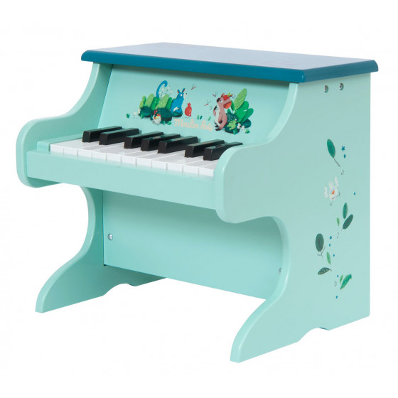 Zeegroene houten piano - Dans la jungle - Moulin Roty