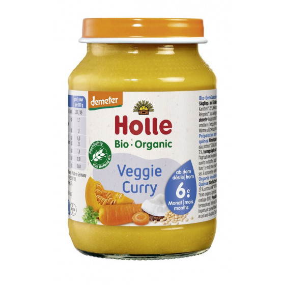 Groentenpap - Veggie curry - 190g - Holle