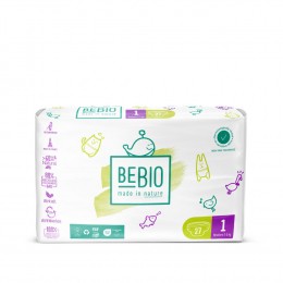 Ecologische luiers maat 1 Pasgeboren 2-5 kg 27 luiers - BEBIO