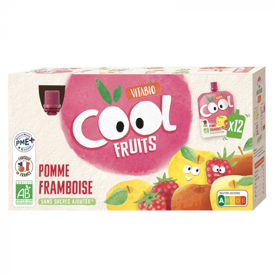 Cool Fruits - Raspberry Apple - 12 kalebassen