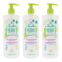 Baby reinigingswater Gezicht lichaam en zitvlak 3X500ml - BEBIO