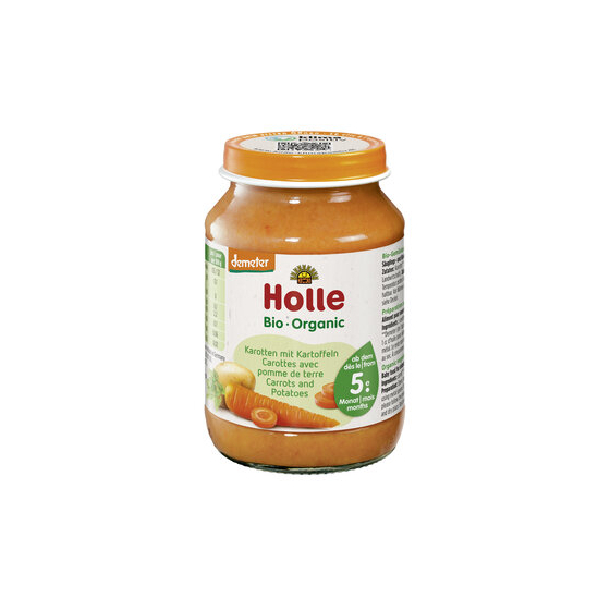 Babyvoeding - Wortelen en aardappelen - 190g - Holle