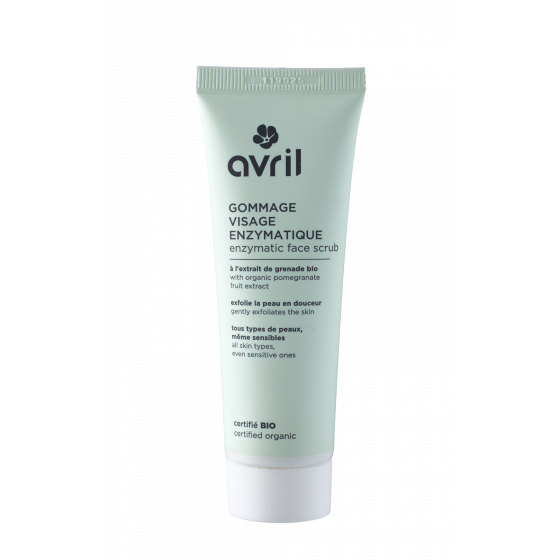 Enzymatische gezichtsscrub 50ml - Gecertificeerd biologisch - Avril