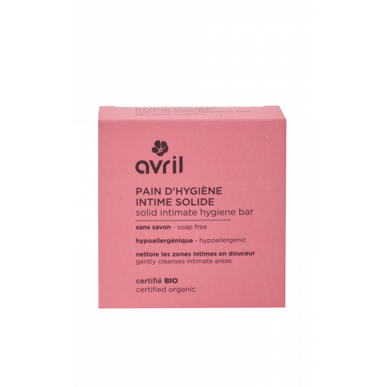 Solid intieme hygiëne bar 110 g - Gecertificeerd biologisch - Avril