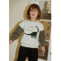 Lou-sweater met pailletten - Gebroken wit gemêleerd - 7-8 jaar - Konges Sløjd A/S