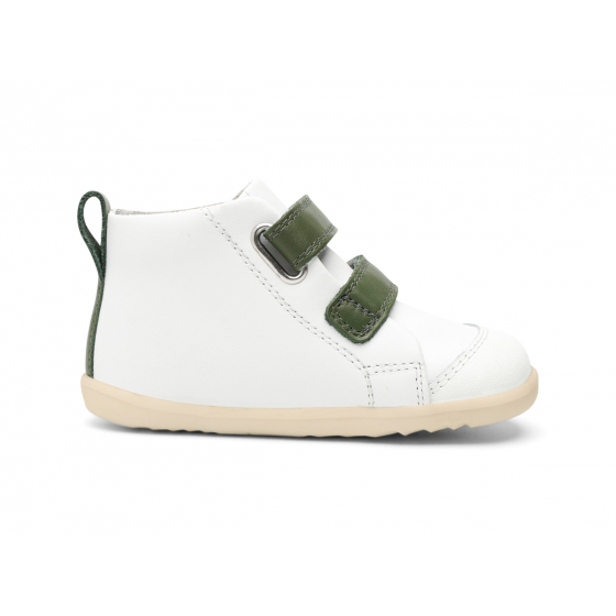 Schoenen Bobux Step Up - Hi Court White + Forest