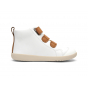 Schoenen Bobux KID+ - Hi Court White + Caramel