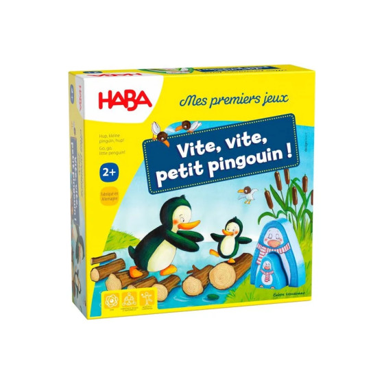 Haba - Mijn eerste spellen - Hup, kleine pinguïn, hup ! vanaf 2 jaar - Franse versie