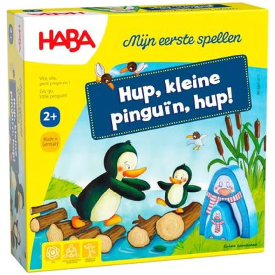 Haba - Mijn eerste spellen - Hup, kleine pinguïn, hup ! vanaf 2 jaar - Nederlandse versie