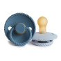 Frigg Set van 2 Rope latex fopspeentjes - Ocean blue & Powder blue