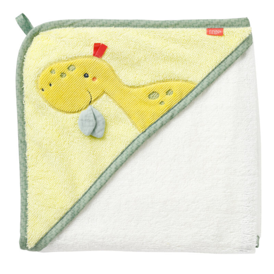 Fehn - Happy Dino - Hooded bath towel dino