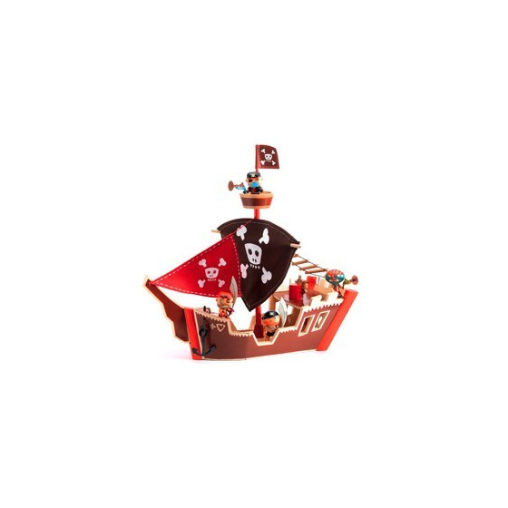 Houten piratenschip Houten piratenschip