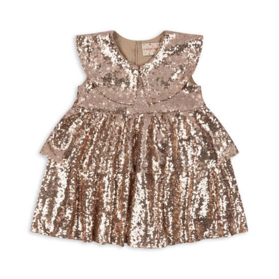 Starla Glitter Dress - Golden Blush - Konges Sløjd