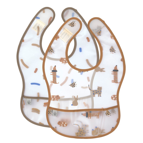 Set van 2 diverse Eva Bibs - Little Mateys / Royal Blue
