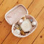 Baby beauty case - Flowers white