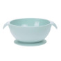 Blauwe siliconen bowl met zuignap