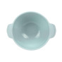 Blauwe siliconen bowl met zuignap