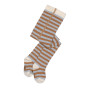 Kousenbroek Stripes Light blue & Caramel - GOTS