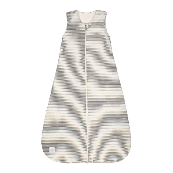 All-seasons slaapzak - Striped grey & anthracite - Organic cotton - 2.5 TOG All-seasons slaapzak - Striped grey & anthracite - Organic cotton - 2.5 TOG