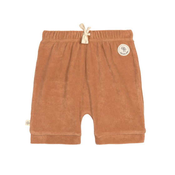 Short in terry badstof - Karamel