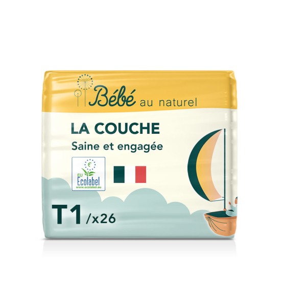 Bébé au naturel - Luiers Maat 1 / 2-5 kg / 26 Luiers