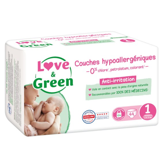 Hypoallergene luiers - Maat 1 2-5kg - 23 stuks Hypoallergene luiers - Maat 1 2-5kg - 23 stuks