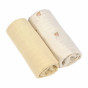 Set van 2 mousseline luiers L - 80x80 cm - Curry