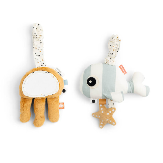 To-go activiteiten set Sea friends - Blue & Mustard