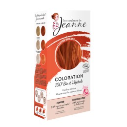 100 % plantaardige kleuring intens koper 2x50 g - Les couleurs de Jeanne