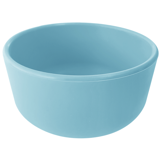 Siliconen kom Basics - Mineral Blue Siliconen kom Basics - Mineral Blue