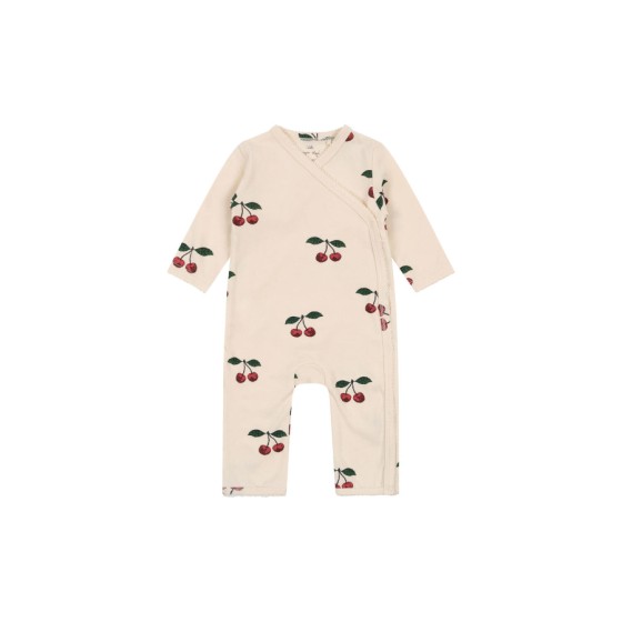 Basic newborn onesie Gots - Ma Grande Cerise - 3M - Konges Sløjd A/S