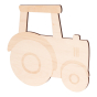 Houten wandlamp Tractor