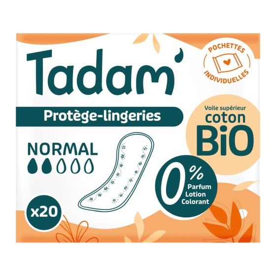 Tadam Panty Liners Normaal X20 reisformaat Tadam Panty Liners Normaal X20 reisformaat