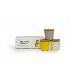 Bokalen set - Bamboe - Lemon/Stone/White
