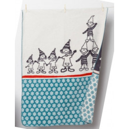 Katoenen plaid BIO - kabouters