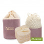 Set 15 wasbare make-up removerdoekjes van bamboe in verschillende kleuren
