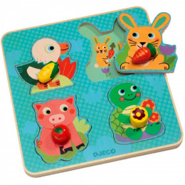 Houten Inlegpuzzel - Croc-Carrot