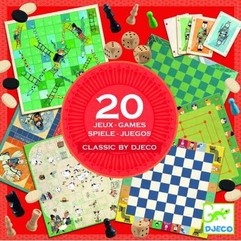 Grote Spelletjesdoos - 20 Klassieke Gezelschapsspellen