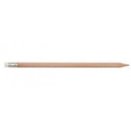 Rond grafietpotlood met gom - 100% FSC-hout