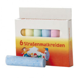 Stoepkrijt - 6 kleuren