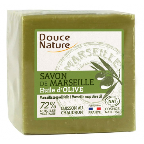 borstel bizon Zes Marseille groene zeep blok - 600 gr