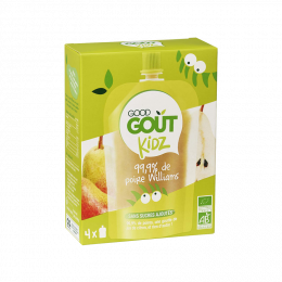 Gourde de fruit Kidz Poire Williams 4 x 90 g
